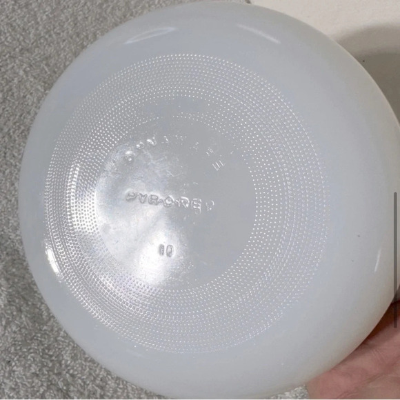 Vintage Dynaware Pyr-O-Rey Brown Daisy Round Milk  Glass Casserole Dish - Picture 7 of 10